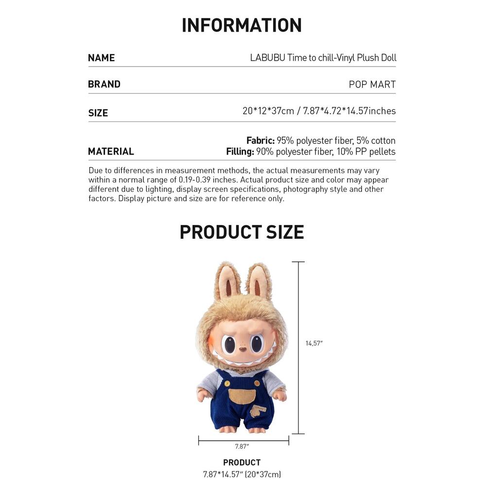 Labubu Time to Chill Pop Mart Plush Collectible Toy Authentic - Picture 8 of 12